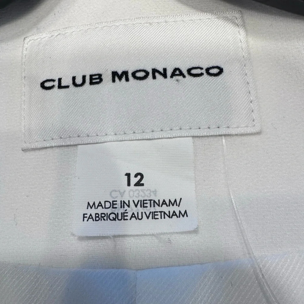 Club Monaco White Ruffle Blazer - Picture 7 of 14